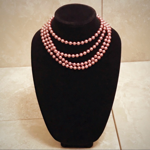 Mauve Faux Pearl Strand - Picture 2 of 5